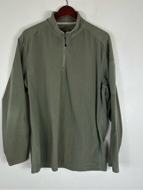 Exofficio Olive Quarter-Zip Lightweight Pullover Jacket XXL